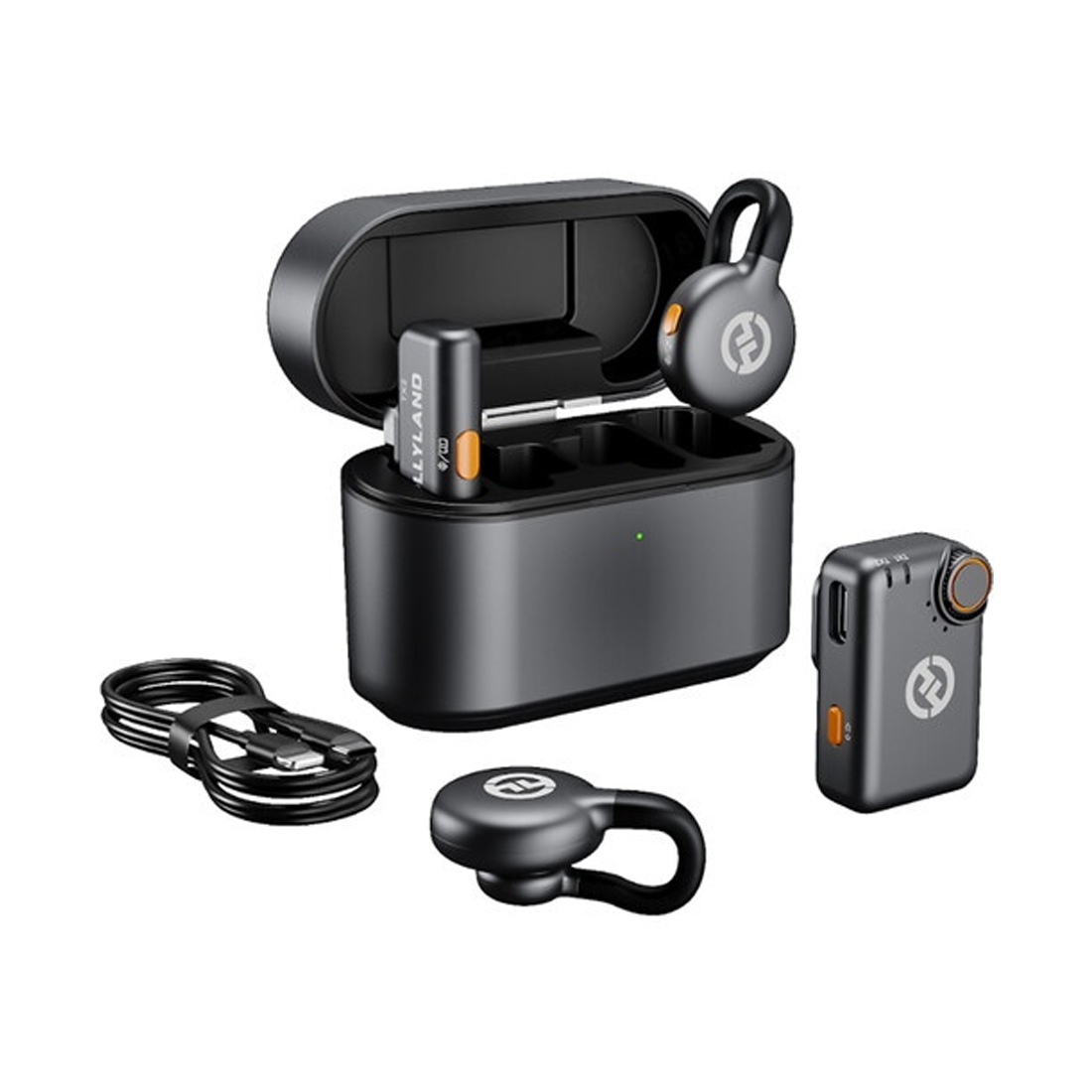 Петличный микрофон Hollyland Lark M2S Combo Черный