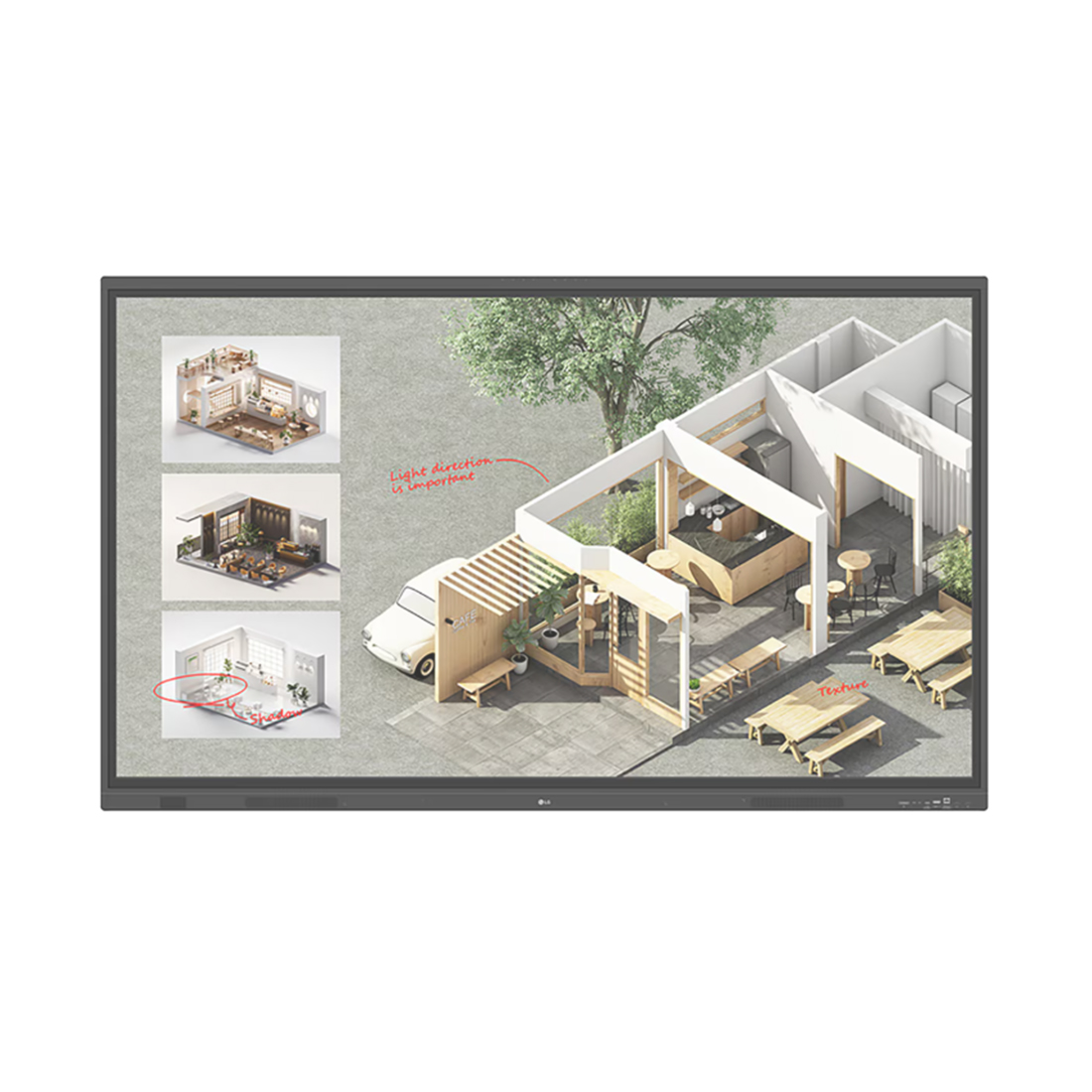 Интерактивный дисплей LG 75TR3DQ-B