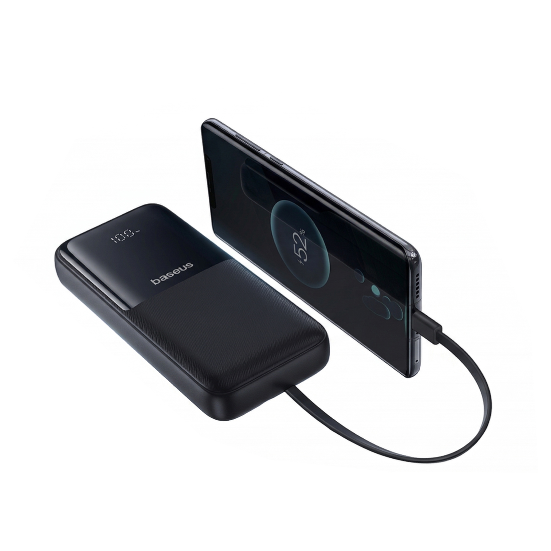 Портативный внешний аккумулятор Baseus Dual-Cable Power Bank Display 20000mAh 22.5W Cosmic Black