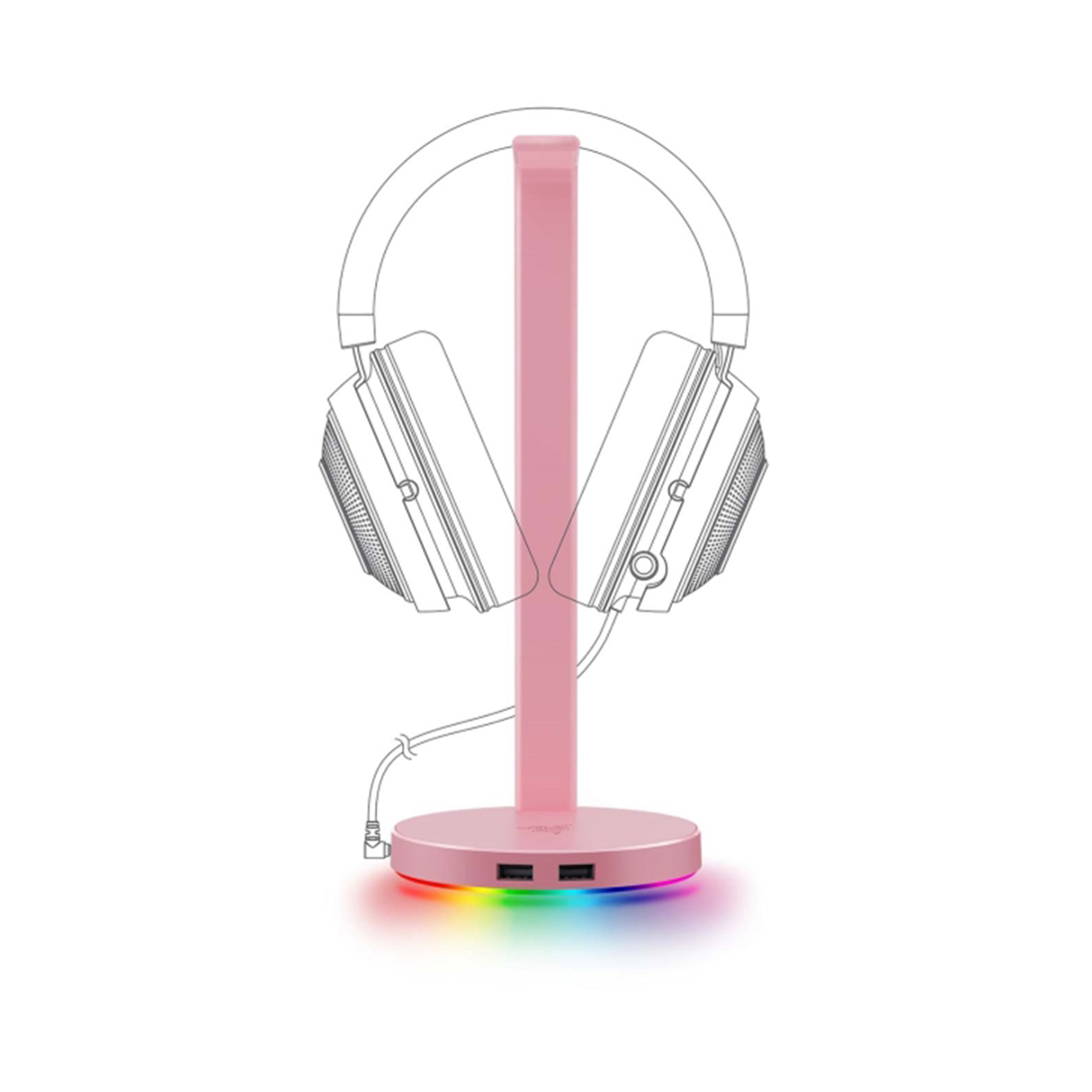 Подставка для наушников Razer Base Station V2 Chroma - Quartz