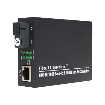 Медиаконвертер А-Оптик AO-MC-GE-20DA