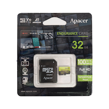 Карта памяти Apacer AP32GEDM0D05-R 32GB с адаптером SD
