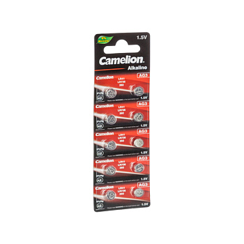 Батарейка CAMELION Alkaline AG3-BP10(0%Hg) 10 шт. в блистере